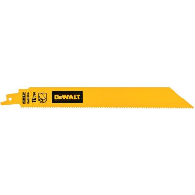 DWTDWAR9110B25 image(0) - DEWALT 9 In Bi-Metal Reciprocating Saw Blade 10 TPI (25 Pack)