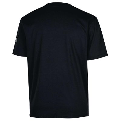 OBRZFI109-M image(1) - OBERON T-Shirt - 100% FR/Arc-Rated 7 oz Cotton Interlock - Short Sleeves - Navy - Size: M