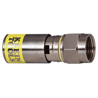KLEVDV812612 image(0) - Klein Tools Universal F Compression Connectors RG6/6Q 50-Pack