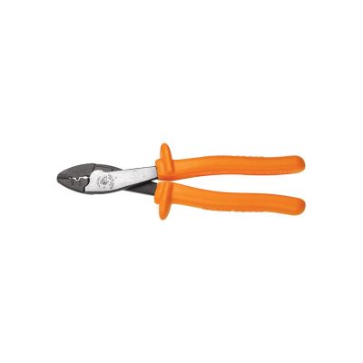 KLE1005-INS image(0) - Klein Tools Insulated Crimping Tool for Insulated & Non-Insulated Terminals