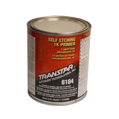 TRP6184 image(0) - Transtar Autobody Products 6184 - Self-Etching 1K Primer - 1 qt Can - Olive Green