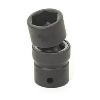 GRE2118UM image(1) - Grey Pneumatic 1/2" Drive x 18mm Standard Universal- 12 Point Socket - Black