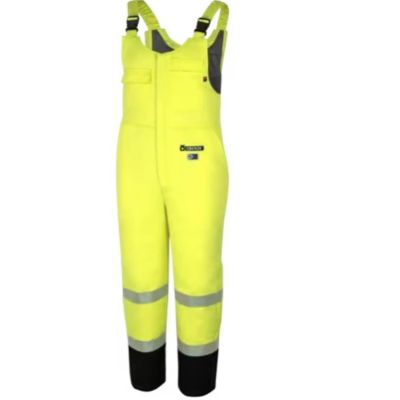 OBRZFJ309-3XL image(0) - Oberon  Safety Overalls - FR/Arc-Rated - PU/Cotton - Hi-Viz Yellow - Size: 3XL