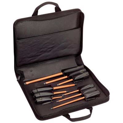 KLE33532INS image(0) - Klein Tools Screwdriver Set, 1000V Insulated Slotted and Phillips, 2-Piece