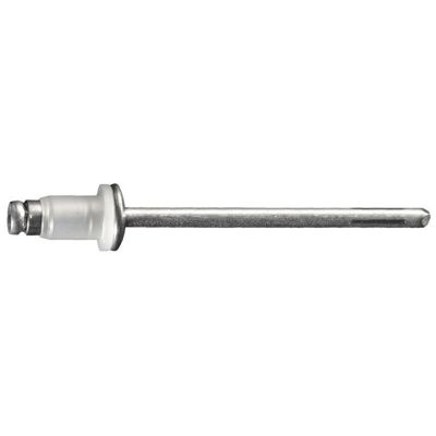 AVC20788 image(0) - AUVECO 20788 Specialty Rivet, 1/8 in Dia x 3/64 to 1/8 in Grip Range, Aluminum Rivet/Steel Mandrel