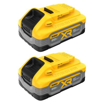 DWTDCBP520-2 image(0) - DeWalt 20V MAX* XR 5Ah Battery (2 pk)