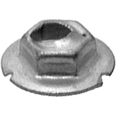 AVCAP2896 image(0) - AUVECO AP2896 Hex Washer Thread Cutting Nut, 3/16 in Stud x 3/8 in Across Flats, Zinc