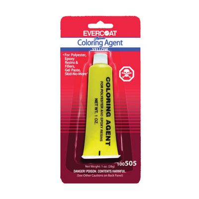 FIB505 image(0) - Fibre glass Evercoat 100505 Color Agent, 1 oz Tube, Yellow, Liquid