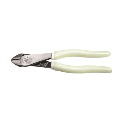 KLED200028GLW image(0) - Klein Tools Diagonal Cutting Pliers, High-Visibility, 8-Inch