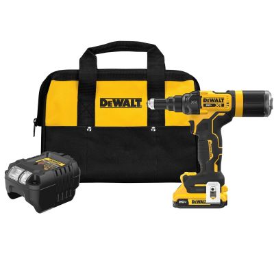 DWTDCF403D1 image(0) - DeWalt 20V MAX* XR Brushless Cordless 3/16-in. Rivet Tool Kit