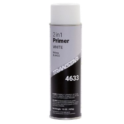 TRP4633 image(0) - Transtar Autobody Products 4633 2-in-1 Primer Aerosol Can - 16 oz Net Weight - White
