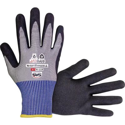 SAS6777-12 image(0) - SAS Safety SafeCut ThermaSure Cooling Nitrile Coated Palm Gloves - A5 Cut Level - S/M