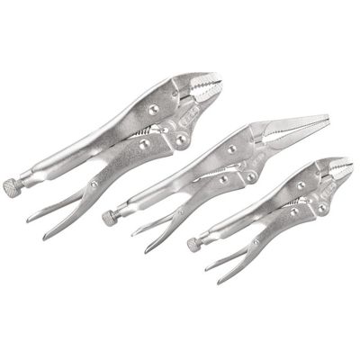 WLMW1782 image(0) - Wilmar Corp. / Performance Tool 3 Piece Locking Pliers Set