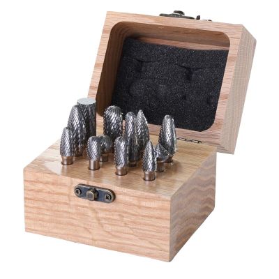 KNK12KK14BS-1-4 image(0) - KnKut 12 Piece Carbide Burr Set with 1/4-inch Shanks