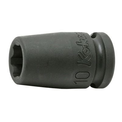 KKN13410M-12 image(0) - Ko-ken USA 13410M-12 3/8 Sq. Dr. Socket 12mm Surface Length 32mm