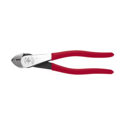 KLED243-8 image(0) - Klein Tools Diag-Cutting Pliers Hi-Leverage Skinning Holes 8"