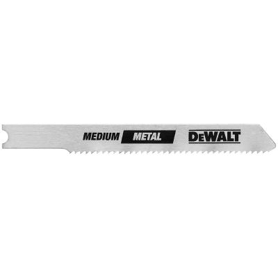 DWTDW3724H2 image(0) - DEWALT 3-Inch 18Tpi Medium Metal Cut High Speed Steel U-Shank Jig Saw Blade (2-Pack)