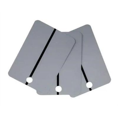 CTW9315-02-25 image(0) - CTW International Metal Spray Samples - Black Stripe on MEDIUM GRAY, 25 pcs per box