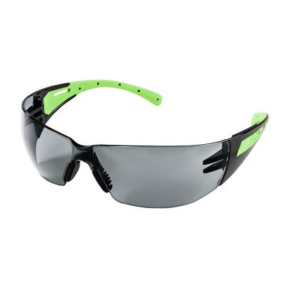SRWS71101 image(0) - Sellstrom Safety Glasses - XM300 Series - Smoke Lens - Black/Green Frame - Hard Coated