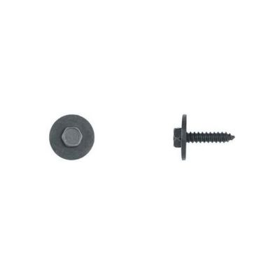 DCO5550PK image(0) - Disco Automotive Hardware 5550PK Trim Screw, M4.2 x 1.41 mm x 20 mm L x 7 mm Indented Hex Head, Black