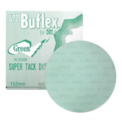 EAG193-1505 image(0) - Eagle Abrasives, Inc. Super Buflex 193-1505, 6 in Disc 2000 Grit, Green, Dry, Hook and Loop, No Holes