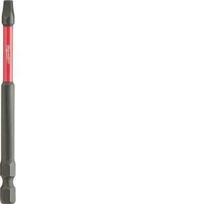 MLW48-32-4196 image(0) - Milwaukee Tool SHOCKWAVE 3-1/2" Impact Square Recess #3 Power Bits (25 Pk)