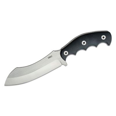 CRK2866 image(0) - CRKT (Columbia River Knife) Catchall 8Cr13MoV Satin Plain Blade Fixed Blade Knife with Sheath Glass-Reinforced Nylon w/Rubber Overlay Handle - Black