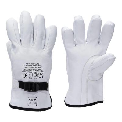 OBRLP-GA-10-9 image(0) - Oberon Gloves - Rubber Electrical Glove Leather Protectors - Class 00 & Class 0 - Size: Regular - 9