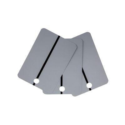 CTW9315-01-25 image(0) - CTW International Metal Spray Samples - Black Stripe on LIGHT GRAY, 25 pcs per box