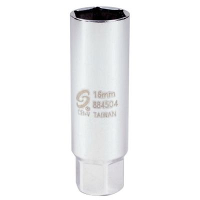 SUN884504 image(0) - Sunex 3/8 Drive 16 mm Thin Wall Spark Plug