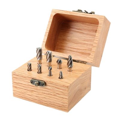 KNK8KK14BS-ALM image(0) - KnKut 8 Piece Alumacut Carbide Burr Set with 1/4-inch Shanks