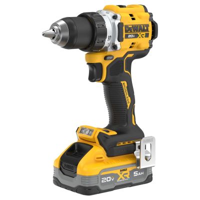 DWTDCD801H1 image(0) - DEWALT 20V MAX XR 1/2 Inch Drill Driver Kit with 5 Ah POWERSTACK