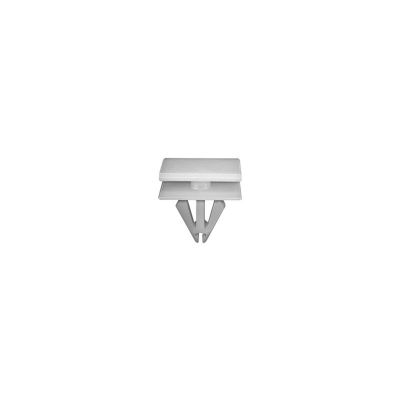 AVC20774 image(0) - AUVECO 20774 Rocker and Grille Molding Clip, (9/16 x 13/16 in Top x 5/8 x 13/16 in Bottom) Head, Nylon, White