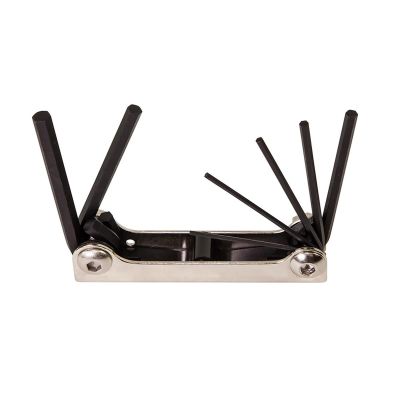 KLE70582 image(0) - Klein Tools Folding Hex Key Set, 7-Key, Metric Sizes