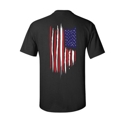 VIMAFSSBK-L image(0) - VIM Tools VIM AMERICAN FLAG STARS & STRIPES T SHIRT (BLACK) - LARGE