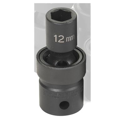GRE2012UM image(0) - Grey Pneumatic 1/2" Drive x 12mm Standard Universal Socket