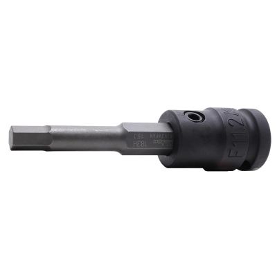 KKN14134M-58-6 image(0) - Ko-ken USA 14134M.58-6 1/2 Sq. Dr. Bit Socket 6mm Hex Length 58mm