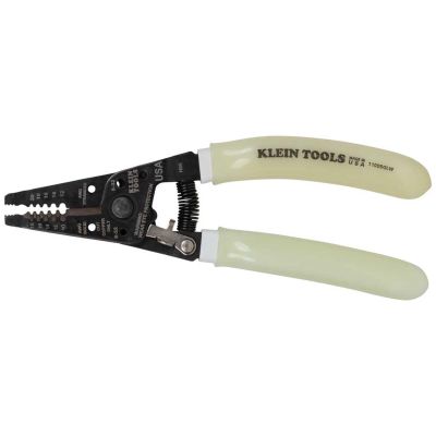 KLE11055GLW image(0) - Klein Tools High-Visibility Klein-Kurve&reg; Wire Stripper / Cutter