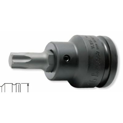 KKN16106-16-T60 image(0) - Ko-ken USA 16106.16-T60 3/4 Sq. Dr. TORX T60 Bit Socket Length 76mm