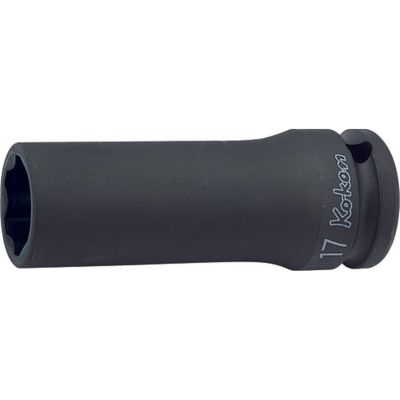 KKN14310M-13 image(0) - Ko-ken USA 14310M-13 1/2 Sq. Dr. Socket 13mm Surface Drive Length 80mm