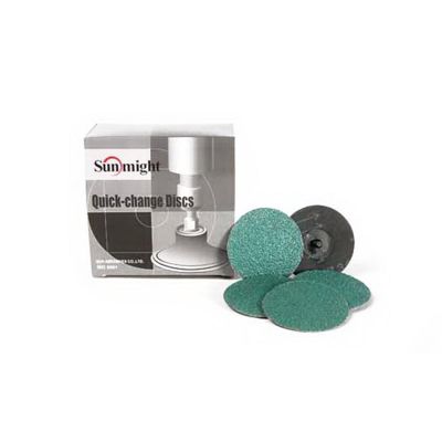 SUA90704 image(0) - Sunmight USA Corporation 90704 Closed Coated Quick Change Disc, 2 in, P50 Grit, Ceramic, Roloc Attachment
