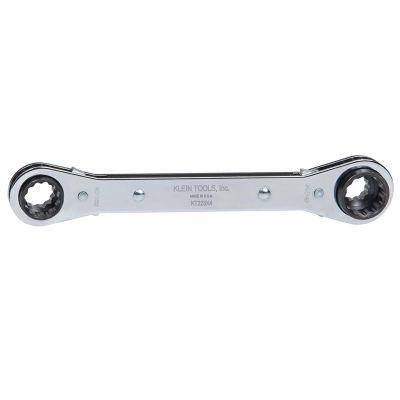 KLEKT223X4 image(0) - Klein Tools Lineman's Ratcheting 4-in-1 Box Wrench