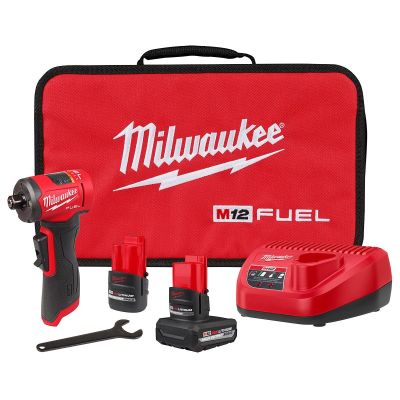 MLW3485-22 image(0) - Milwaukee Tool M12 FUEL 1/4 Inch Right Angle Die Grinder 2 Battery Kit