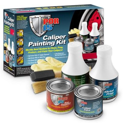 POI42839 image(0) - POR-15 INC 42839 Caliper Painting Kit, Gloss, Red