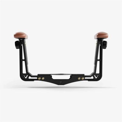 VYPAAA-BR-B-QHACM image(0) - Vyper Industrial RSM/ESM Armrest Attachment - Brown Cushion ; Black Supports; QH/ACME