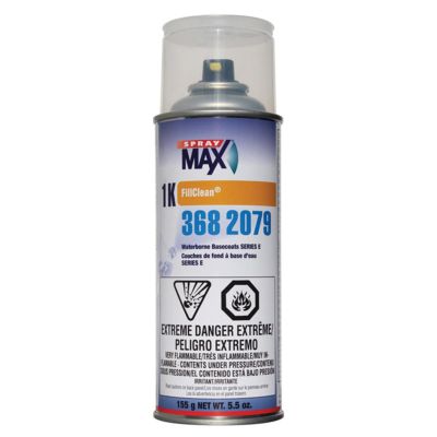 SMX3682079 image(0) - SprayMax FillClean 3682079 Series E Waterborne Basecoat, 5.5 oz Aerosol Can, Clear