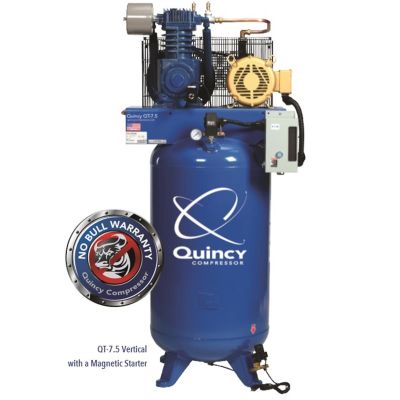 QAC2020039827 image(0) - Quincy Compressors 7.5 HP 80 Gallon Two-Stage Vertical 230V 1PH PRO MAX Air Compressor - Model 471CS80VCBM
