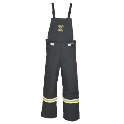 OBRTCG55-BIB-L image(0) - OBERON Bib Overalls - Arc Flash - 55 Cal TCG - Color: Black - Size: Large