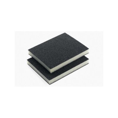INA595107 image(0) - Indasa USA,Inc. 595107 Rhyno Double-Sided Sponge Pad, 5 in L x 4 in W x 1/2 in THK, Fine-Grade, Yellow