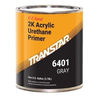 TRP6401 image(0) - Transtar Autobody Products 6401 - EZ Sand 2K Acrylic Urethane Primer - 1 Gallon Can - Gray - 4:1:1 Mixing - 511 sq-ft/ Gallon at 1 mil Coverage
